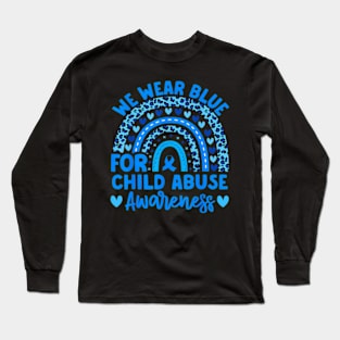 Blue Child Abuse Child Abuse Long Sleeve T-Shirt